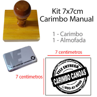 Carimbo 7x7cm
